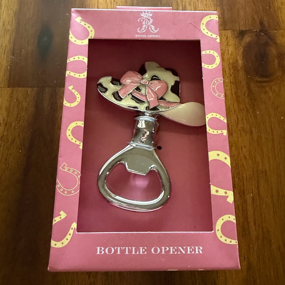 Rachel Ashwell Cowgirl Silver and Pink Bottle Opener Gift